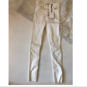 Zara white skinny jeans